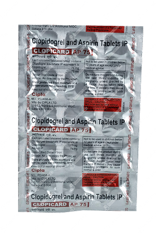 Clopicard Ap 75/75 MG Tablet 15