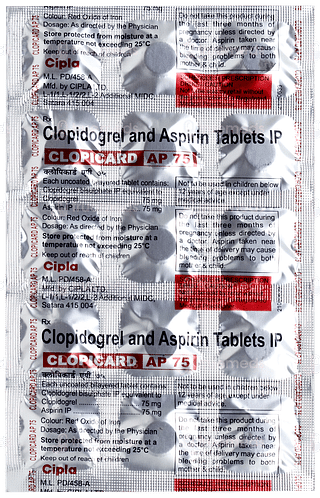 Clopicard Ap 75 Tablet 15