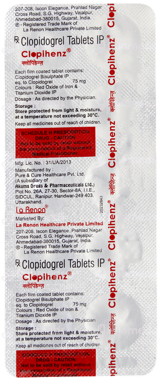 Clopihenz Tablet 10