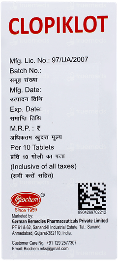 Clopiklot Tablet 10 Clopiklot Tablet 10