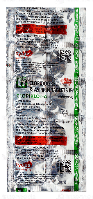 Clopiklot A 75/75 MG Tablet 10