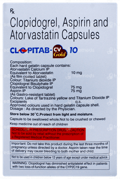 Clopitab Cv Gold 10 Capsule 10 Clopitab Cv Gold 10 Capsule 10
