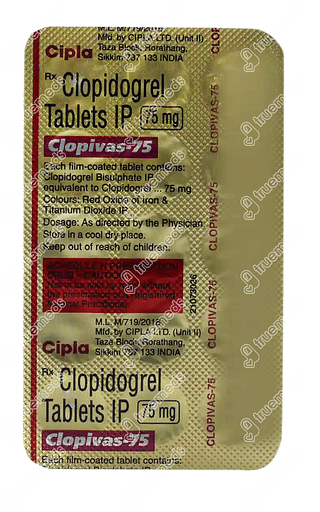 Clopivas 75 Tablet 15