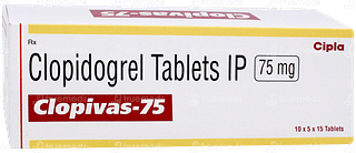 Clopivas 75 Tablet 15