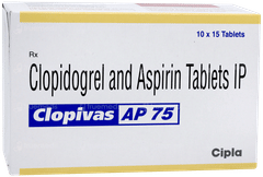 Clopivas Ap 75 Tablet 15 Clopivas Ap 75 Tablet 15
