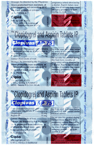 Clopivas Ap 75 Tablet 15