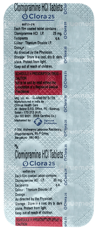Clora 25 Mg Tablet 10