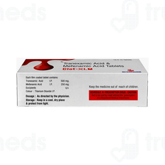 Clot Xl M 500/250 MG Tablet 10 Clot Xl M 500/250 MG Tablet 10