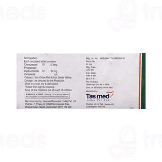 Clotas Plus 0.5/20mg Tablet 10