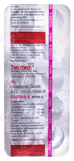 Clotas E 10/0.5Mg Tablet 10