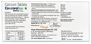 Coecoral 250 Tablet 10