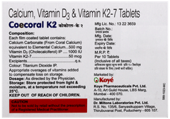Coecoral K2 Tablet 10