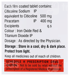 Cognitam Plus 500/400 Tablet 10