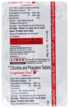 Cognitam Plus 500/400 Tablet 10