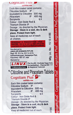 Cognitam Plus 500/400 Tablet 10