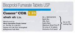Concor Cor 1.25 Tablet 10 Concor Cor 1.25 Tablet 10