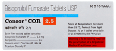Concor Cor 2.5 Tablet 10 Concor Cor 2.5 Tablet 10