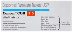 Concor Cor 2.5 Tablet 10 Concor Cor 2.5 Tablet 10