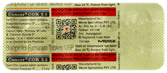 Concor Cor 2.5 Tablet 10 Concor Cor 2.5 Tablet 10