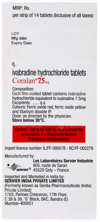 Coralan 7.5mg Tablet 14
