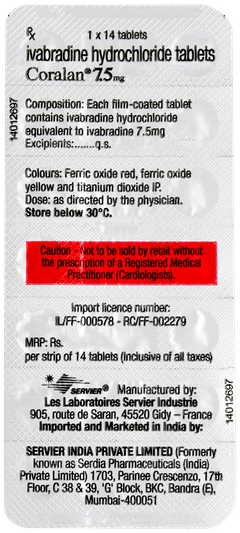 Coralan 7.5mg Tablet 14 Coralan 7.5mg Tablet 14