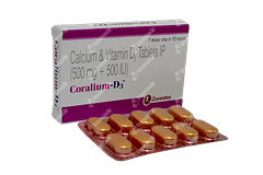 Coralium D3 500 Mg/500iu Tablet 10