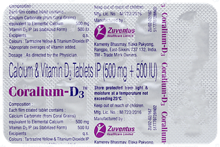 Coralium D3 Tablet 10