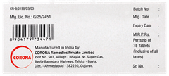 Cortel 20 Tablet 15 Cortel 20 Tablet 15