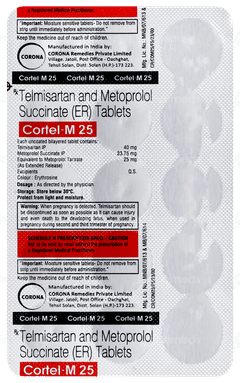 Cortel M 25 Tablet 15 Cortel M 25 Tablet 15