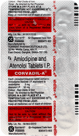 Corvadil A Tablet 15