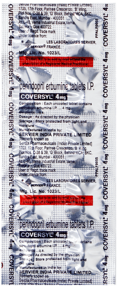 Coversyl 4mg Tablet 10 Coversyl 4mg Tablet 10