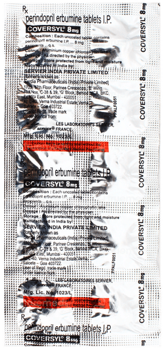 Coversyl 8mg Tablet 10 Coversyl 8mg Tablet 10