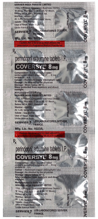 Coversyl 8Mg Tablet 10