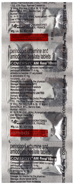 Coversyl Am 4Mg/10Mg Tablet 10