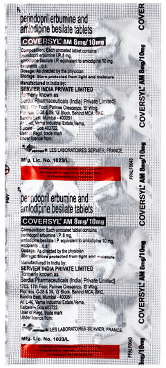 Coversyl Am 8mg/10mg Tablet 10