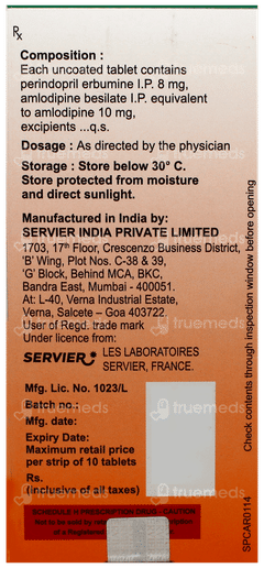 Coversyl Am 8Mg/10Mg Tablet 10