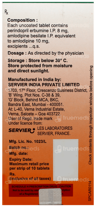 Coversyl Am 8Mg/10Mg Tablet 10
