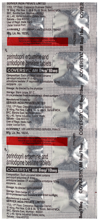 Coversyl Am 8Mg/10Mg Tablet 10