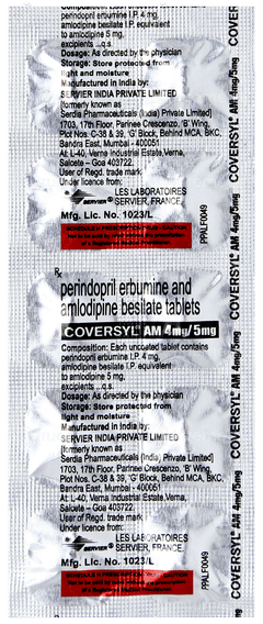 Coversyl Am 4mg/5mg Tablet 10