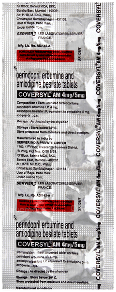 Coversyl Am 4mg/5mg Tablet 10