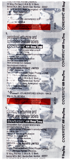 Coversyl Am 8mg/5mg Tablet 10 Coversyl Am 8mg/5mg Tablet 10