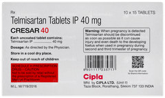 Cresar 40 Tablet 15 Cresar 40 Tablet 15