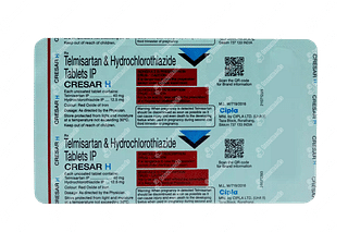 Cresar H 40/12.5 MG Tablet 15