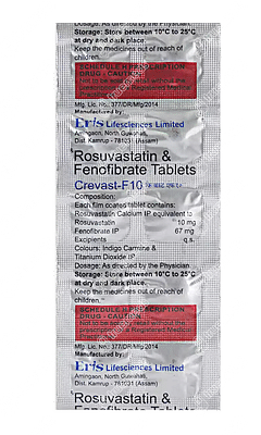 Crevast F 10/67 MG Tablet 10