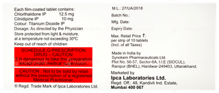 Ctd C 12.5/10 Tablet 10