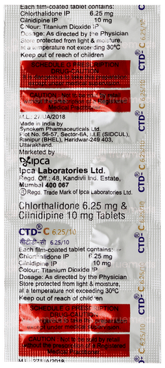 Ctd C 6.25/10 Tablet 10