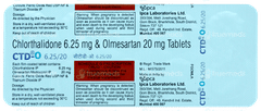 Ctd O 6.25/20 Tablet 10
