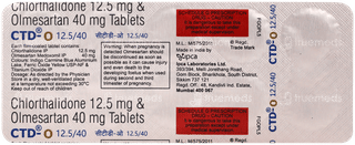 Ctd O 12.5/40 Tablet 10