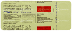 Ctd O 6.25/40 Tablet 10