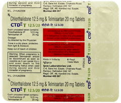 Ctd T 12.5/20 Tablet 15 Ctd T 12.5/20 Tablet 15